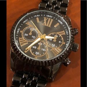 Accutime Watch WM040815 1115 Black Metal Band